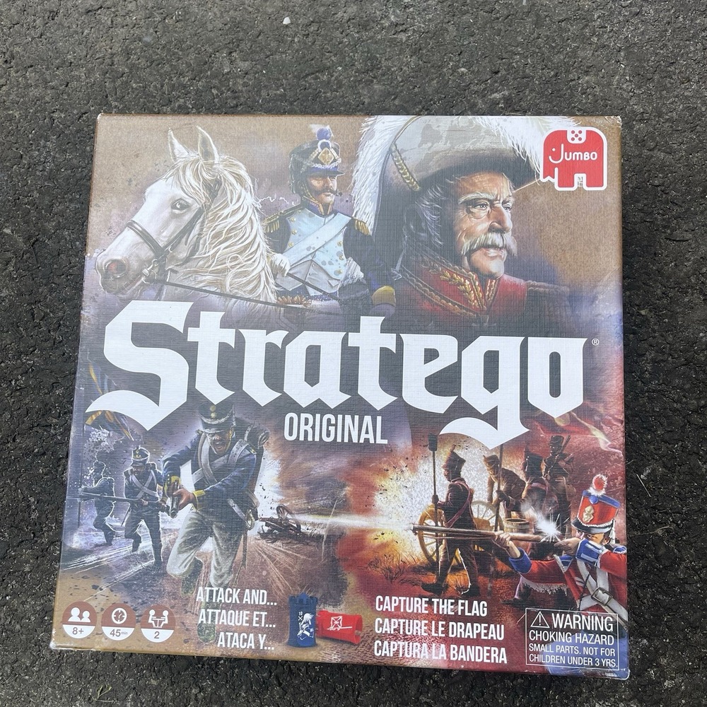 Stratego Board Game Jumbo Edition 2021 open box